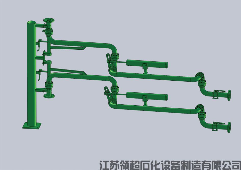 湖北荊州定制采購的一批液氯裝車用AL1512裝車鶴管已發往使用現場(1)