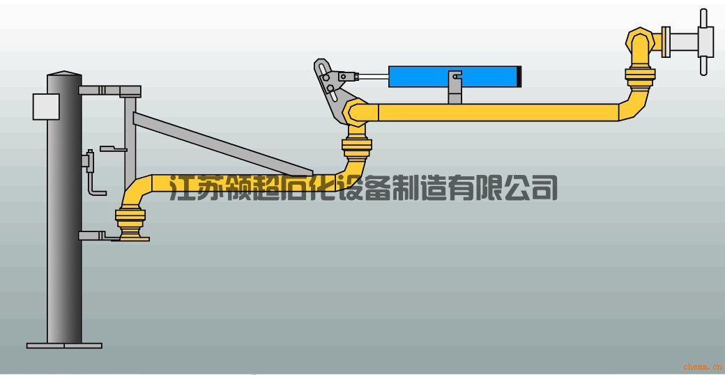 新疆輪臺客戶定制采購的AL2503底部裝卸鶴管，已發往使用現場(1)